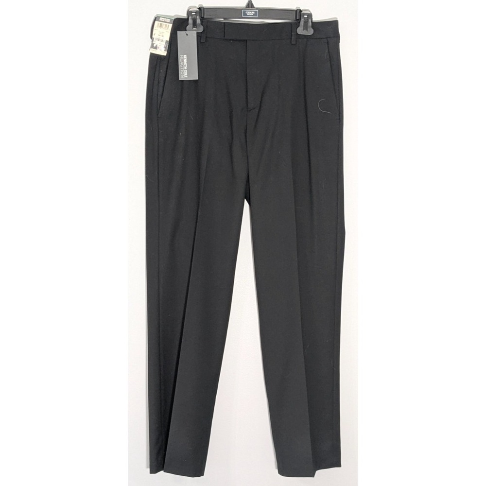 NWT - Kenneth Cole Reaction Smooth Sailing Flat Front Dress Pants 34x32 MSRP $75